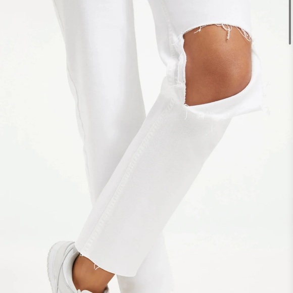 NWT Good American Icon Crop Split Jean White Sz 4 - Picture 3 of 8